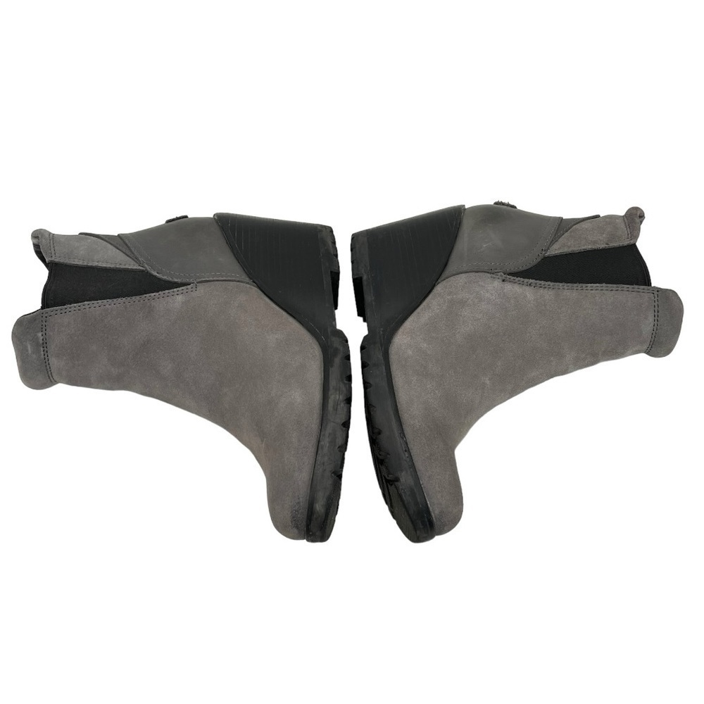 Sorel After Hours Gray Suede Wedge Heel Casual Ankle Boots Women’s 6.5 - Picture 11 of 15